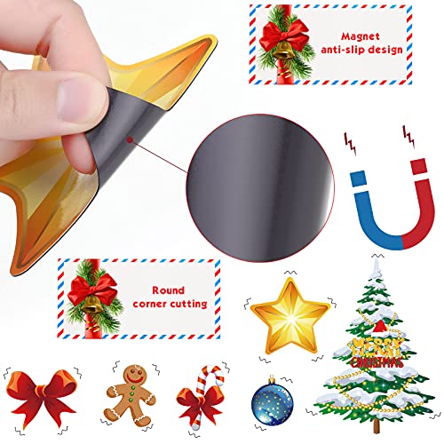Image of TOODOO Christmas Tree Refrigerator Magnets Magnetic Stickers