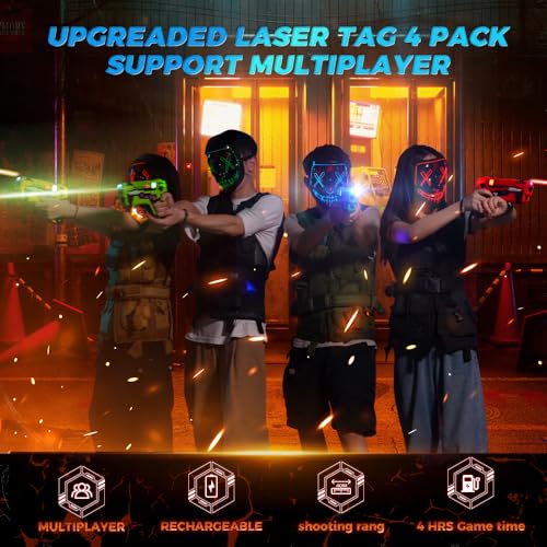 Vatos BB8933B Rechargeable Laser Tag Guns Set - Vatos Laser Tag 4 Player thumb #2