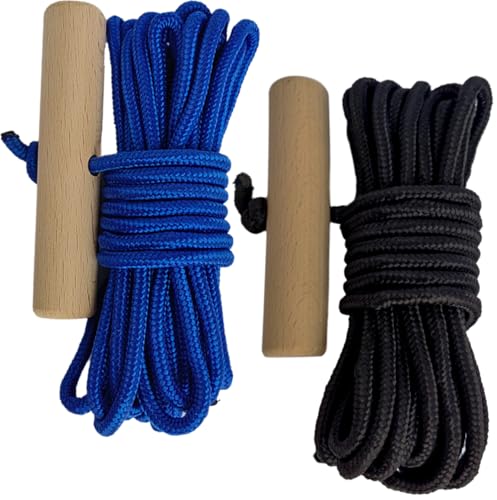 PR-20 Tree Pruner Rope Replacement Kit,Compatible with Jameson Fiscar Big Mouth Manual Pole Saw & Tree Pruner,20 Feet Long with Wooden Handle