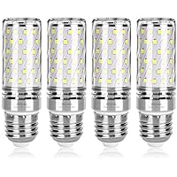 Wedna E27 LED maíz bombilla, 15W Blanco Frío, 120W Incandescente Bombillas Equivalentes, 1700Lm, Edison tornillo bombillas, No regulable - 4 unidades