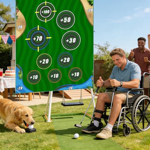 Tapis de golf d'entraînement interchangeable et nomade pour intérieur et extérieur