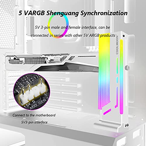 Soporte Vertical para GPU Colorful CM-GH2 con ARGB 5V miniatura 6