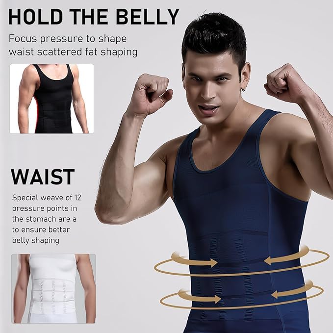Shaperluv for Men's Compression Shirt - High-Performance Slimming Vest for Men 2025 New Shaperluv Tank 2.0 Mens3