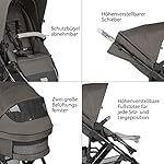 ABC Design 2 in 1 Kinderwagen Salsa 4 Air Diamond Edition – Kombikinderwagen für Neugeborene & Babys – Inkl. Sportsitz Buggy & Babywanne – Radfederung & Luftreifen – Farbe: herb