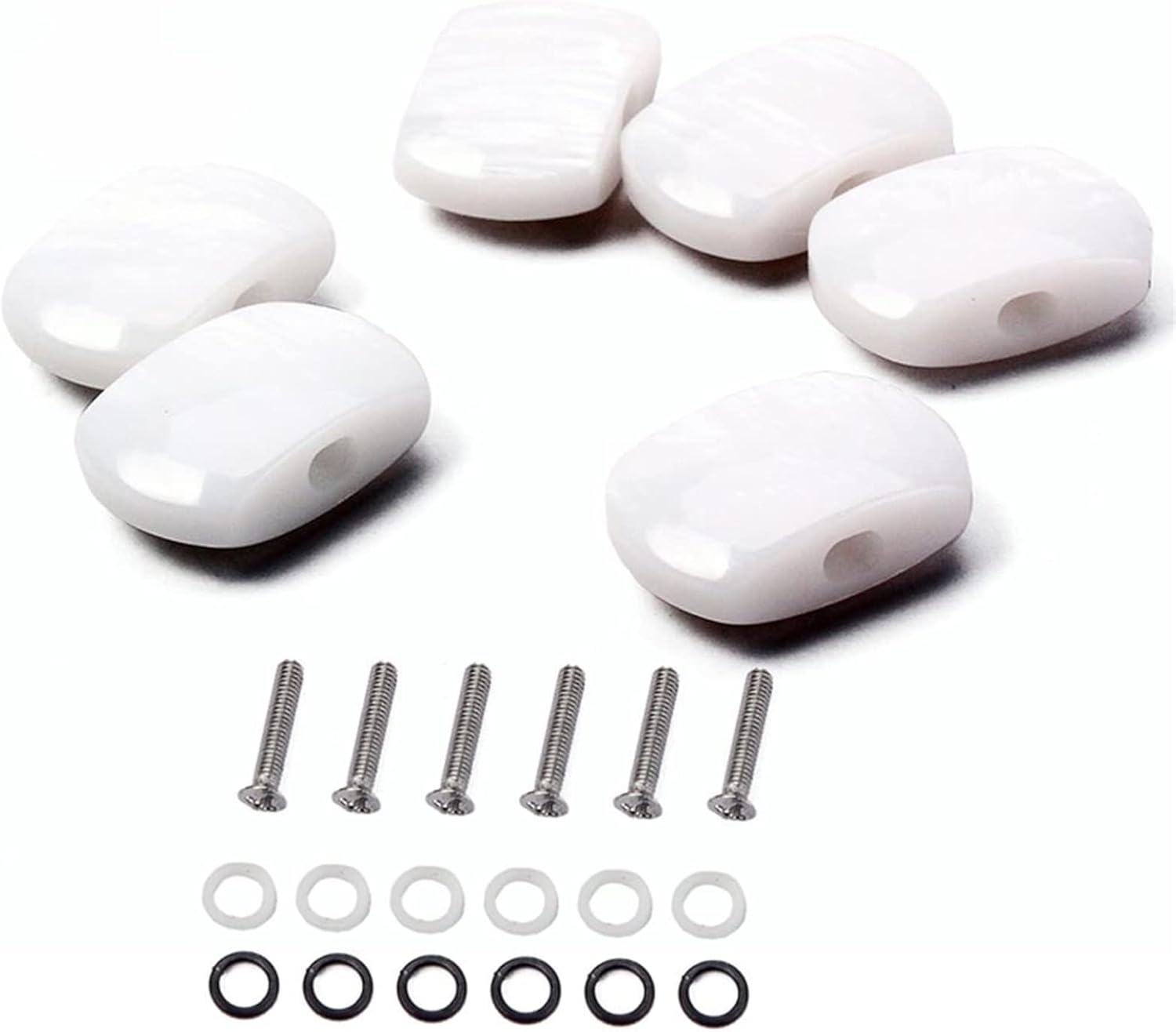 FLFL Guitar String Tuning Pegs 6pcs Guitar Tuning Pegs Tuners Machine Heads Replacement Buttons Knobs for Classical Guitars (Color : 2)
