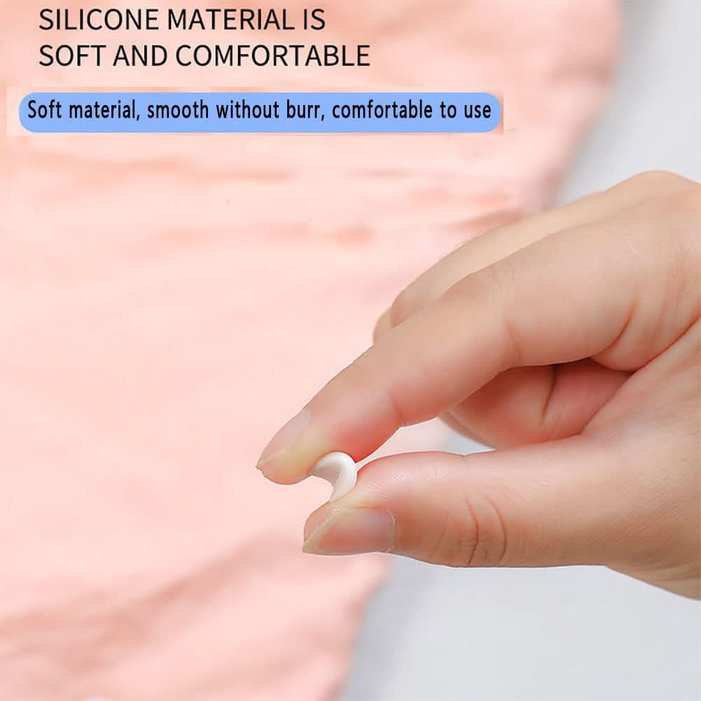 Quilt Holder Bed Sheet Clip, Needle-Free Safe Invisible Soft Silicone Quilt Holder, Prevents Comforters from Shifting Inside Cover, for Sofas, Sheets, Carpets, Floor Mats, etc.