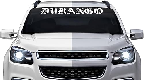 Miniatura 7 de Durango MX - Calcomanía de vinilo para parabrisas de ventana trasera de automóvil, camión, SUV, vehículo, Estado, Troca Carro, 36 x 4.25 pulgadas +