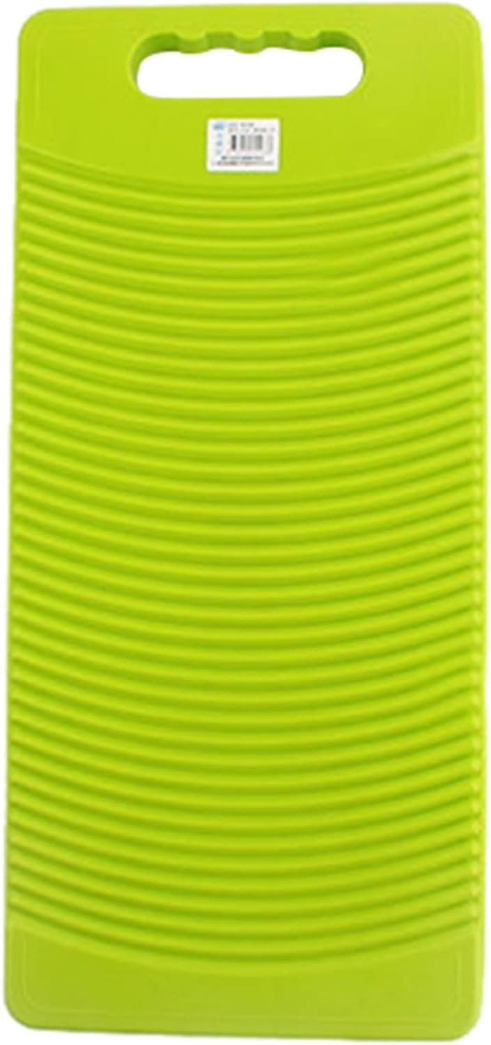 Washboard Plastic Rectangular Washboard Laundry Board 50cm Long red Green Blue Random(OneColor)