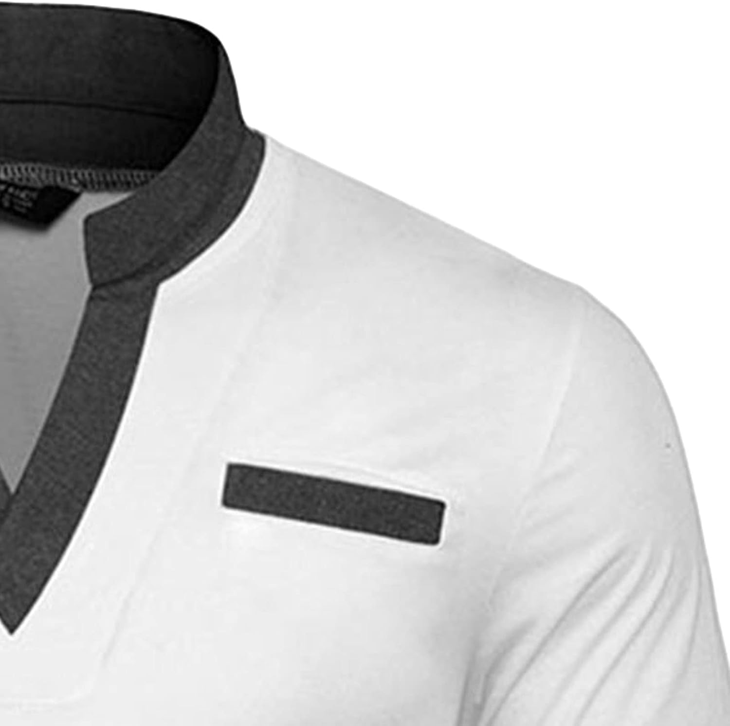 DGHM-JLMY Mens Athletic Muscle Casual T-Shirt Short Sleeve Slim Fit Henley T-Shirts Lightweight Fashion Polo Shirt