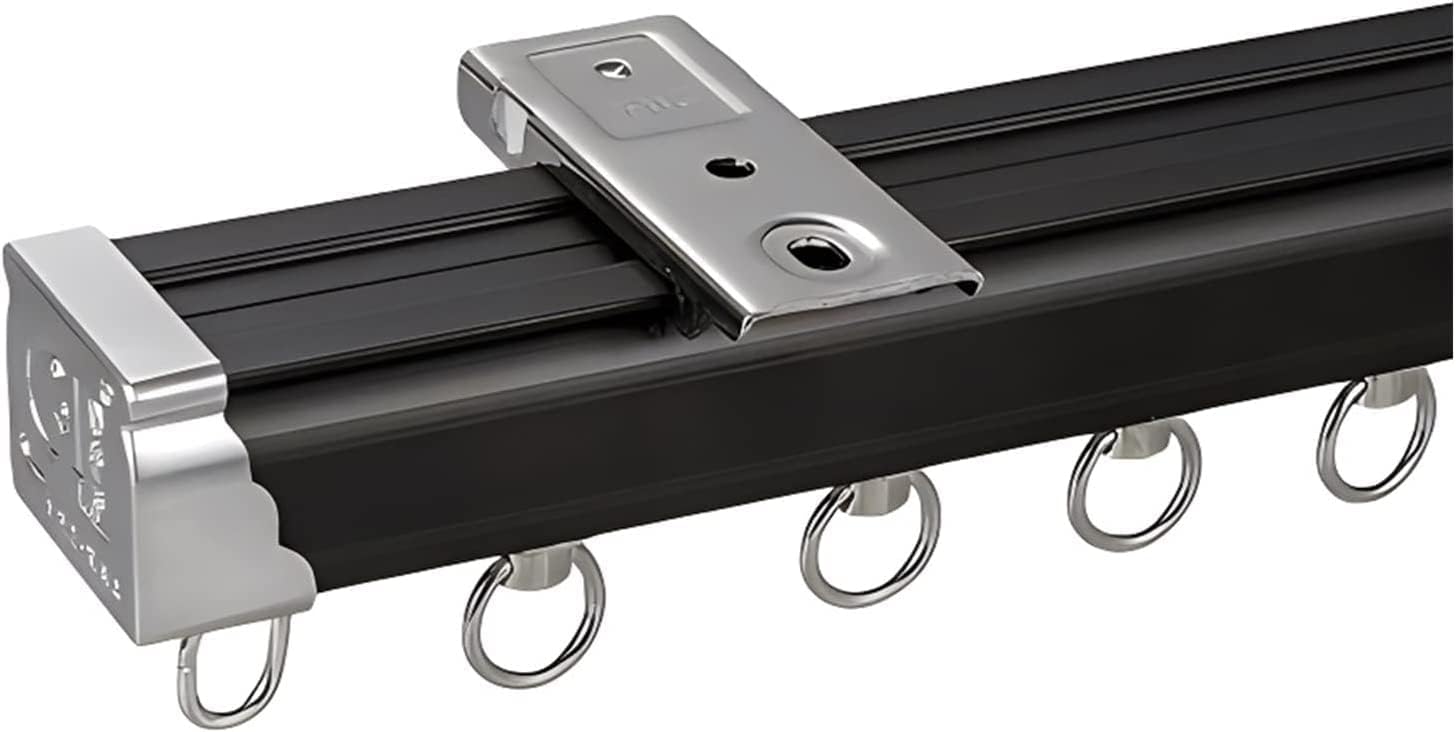 Ceiling Curtain Track, Sliding Door Black White Grey