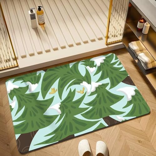 Tapis de bain anti moule en diatomite avec séchage rapide pour la douche