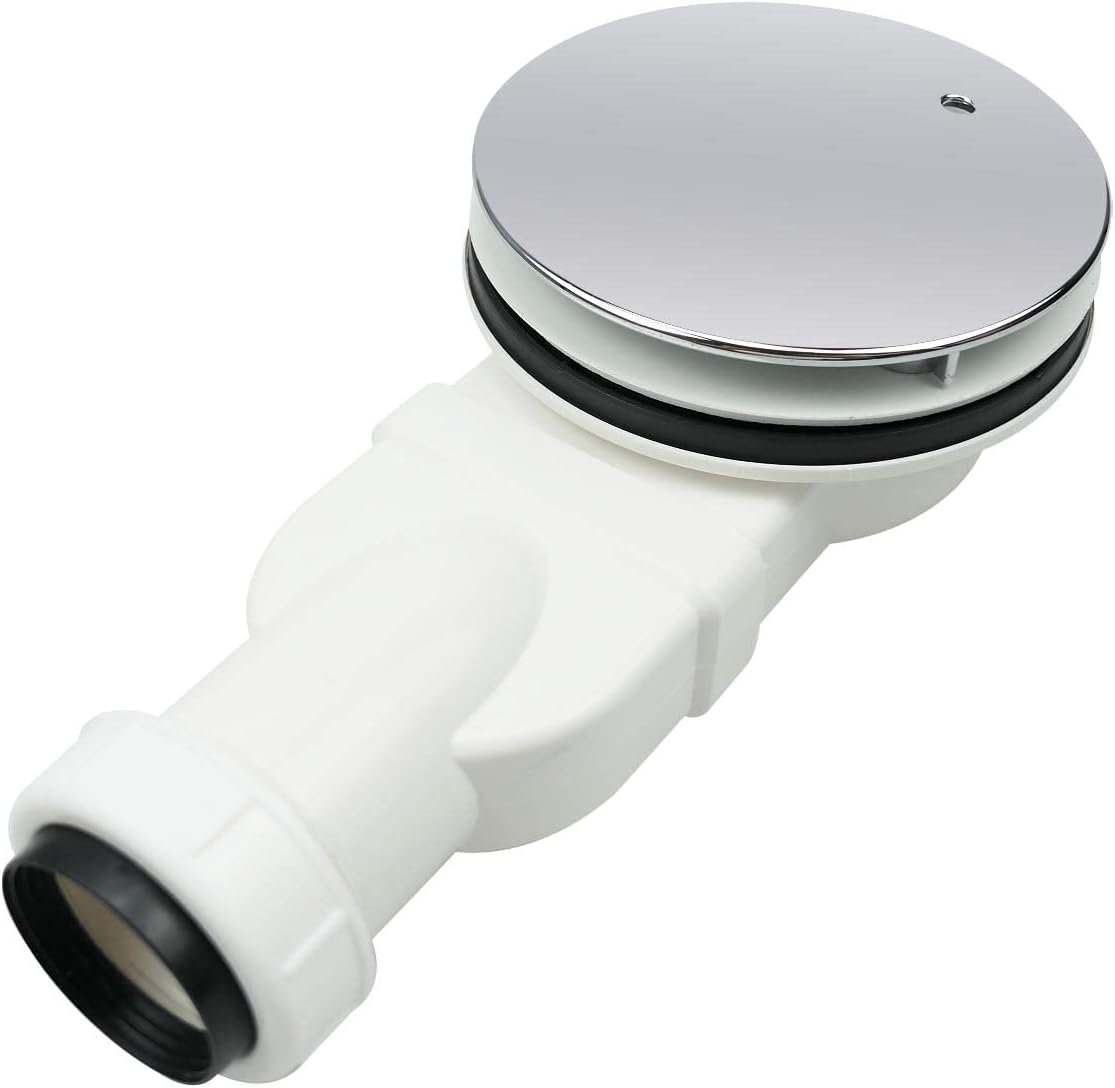 90 Degree Low Profile Shower P Trap Side Drain, 1.5" Side Outlet ，Drain Assembly for 1.5