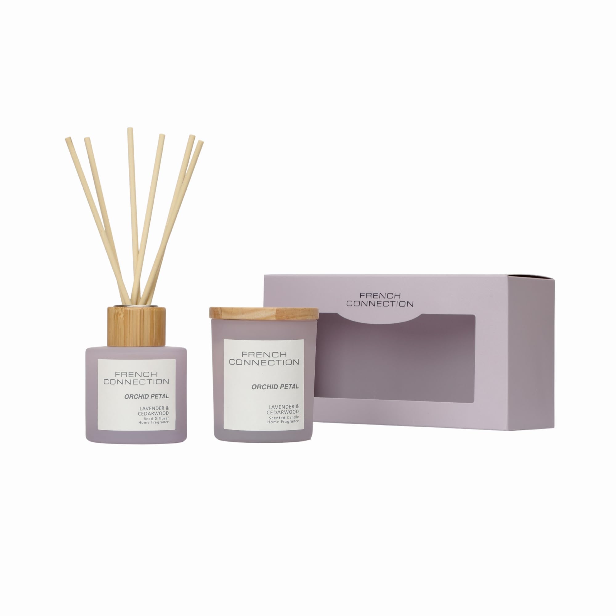 French Connection Unisex Pastel Range Orchid Petal Diffuser 100Ml Candle 135G