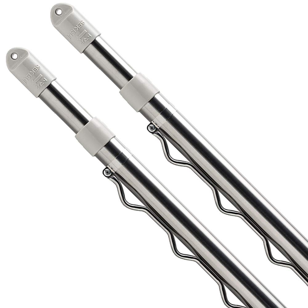 Amazon.co.jp : セキスイ 物干し竿 ステンレス ハンガー掛け付き 伸縮