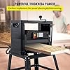 VEVOR Thickness Planer - 13-Inch Benchtop Wood Planer, 2000W, 8000 rpm, 15 AMP, Foldable, 6m/min Planing Speed, Iron Stand, Dust Exhaust for Woodworking
