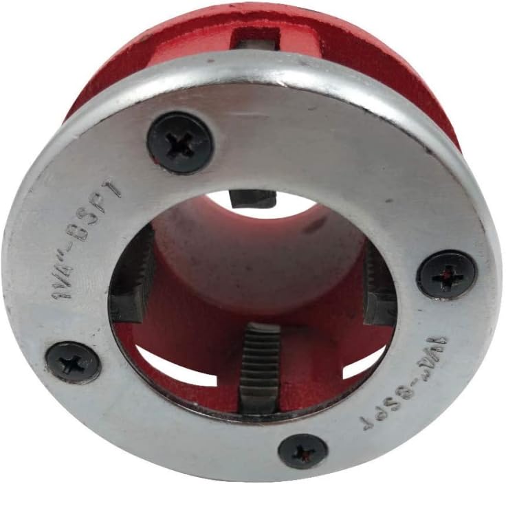 SIO Juego Terrajas para Roscar en Pulgadas 1/4"–5/4" – Kit de Roscas para Tubos con Fileras y Portaterrajas – Herramienta Profesional Fontanería, Gas y Mecánica – Set 9 Piezas