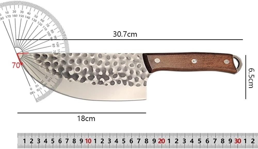 Cleaver Knife, Forged Knife Chinese Butcher Meat Cleaver Boning Slicing Chef Knife Barbecue Kitchen Tools