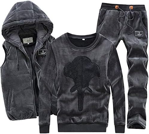 Amazon Momoスウェット メンズ 裏起毛 スエット 長袖ジャージ ジップアップ パーカー 上下セット3点セット厚手 トレーナー パーカー 通販