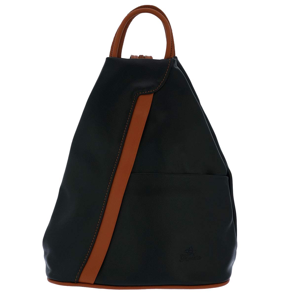 Fioretta Italian Genuine Leather Top Handle Backpack Purse Shoulder Bag Handbag Rucksack For Women