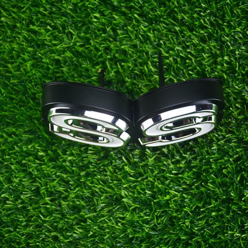 Image of 1Pc 1970 Chevy Chevelle El Camino Super Sports SS Front Grille Emblem with Retainers Replacement for SS (Silver Black White)