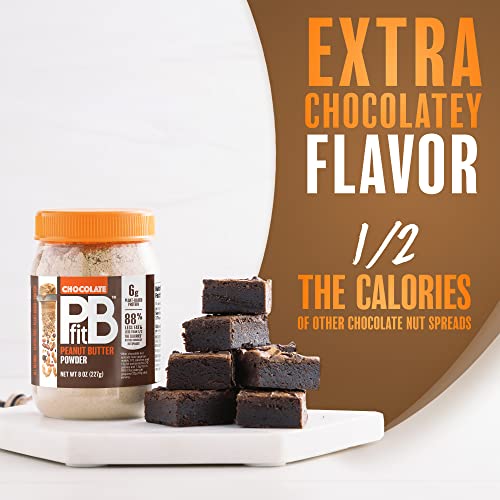 Pbfit Betterbody Foods All-Natural Peanut Butter Powder, Chocolate, 8 Oz #TOP2