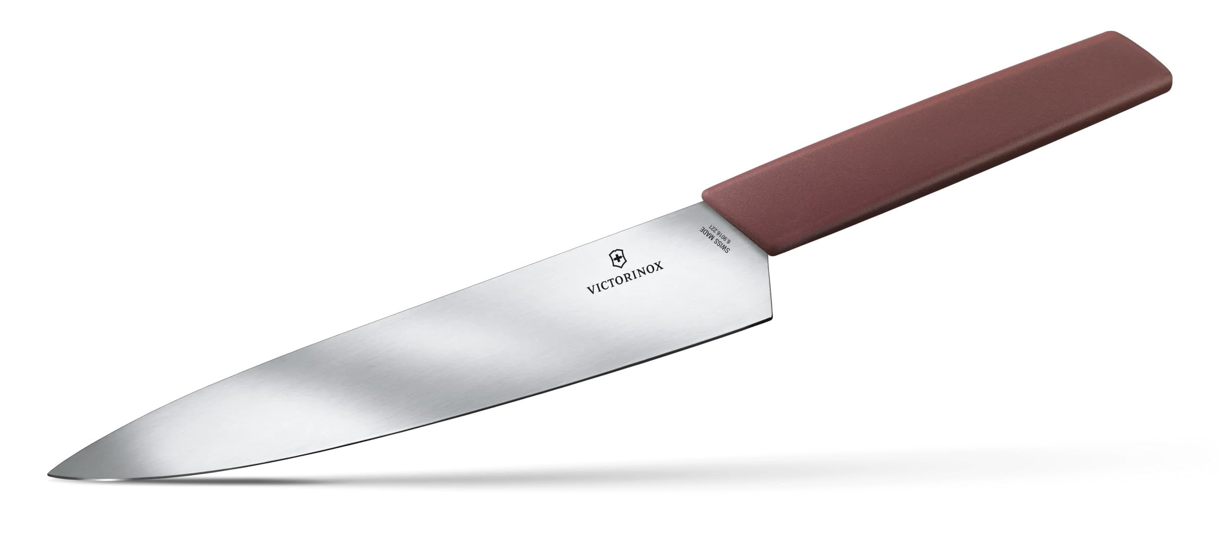 Victorinox Swiss Modern Tranchiermesser mit geradem Schliff, rot