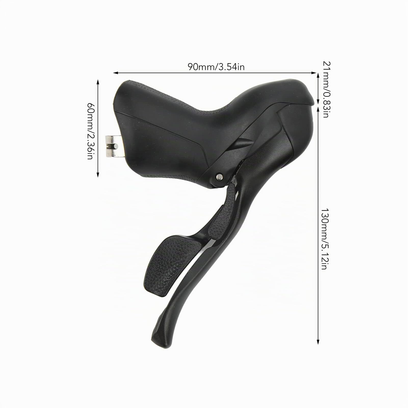 Acouto 2 piezas palancas de freno de palanca de cambios de bicicleta 2x7 velocidades de aleación de aluminio PVC 7 8 9 accesorios de velocidad adecuados para bicicleta de carretera con tipos de