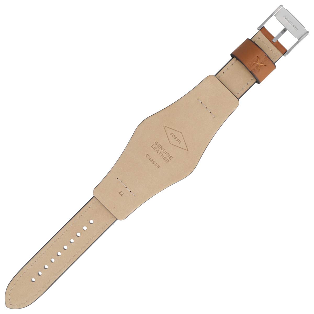 Fossil Bracelet De Montre 22mm Cuir Marron - CH-2986 | LB-CH2986