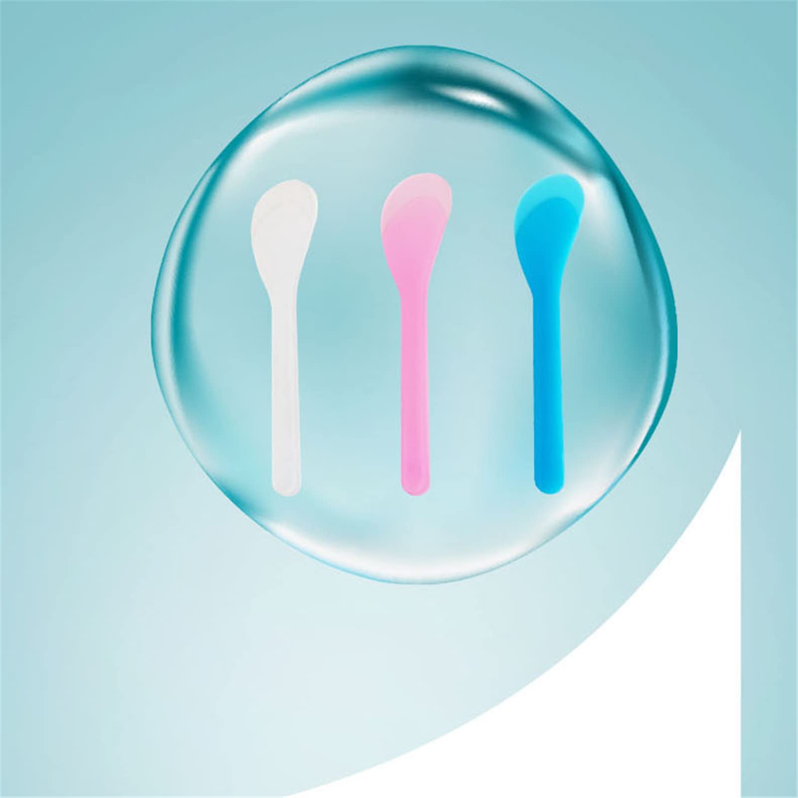 Spatola per mascherine fai da te, 100 spatole per trucco, bastoncini per cosmetici da miscelare, miscelare cucchiai cosmetici, spatole, colori casuali