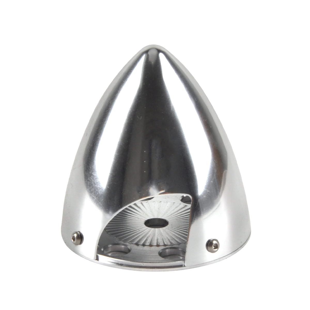 RC Spinner 2.5in Aluminum Spinner 2 Blades Special Drilled for RC Plane V2 Version (Silver), 2.5 inches