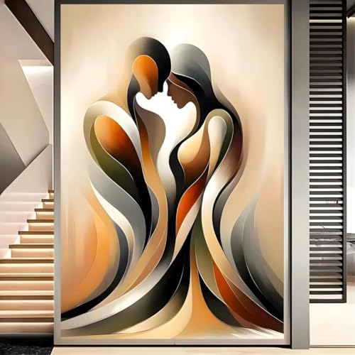 Tableau sur toile abstrait moderne et décoration murale 60x90 - 2