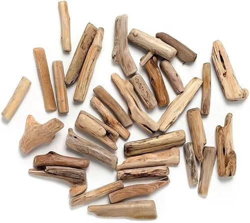20 Pcs Wood Natural Driftwood Pieces Branch Slices Craft Sticks