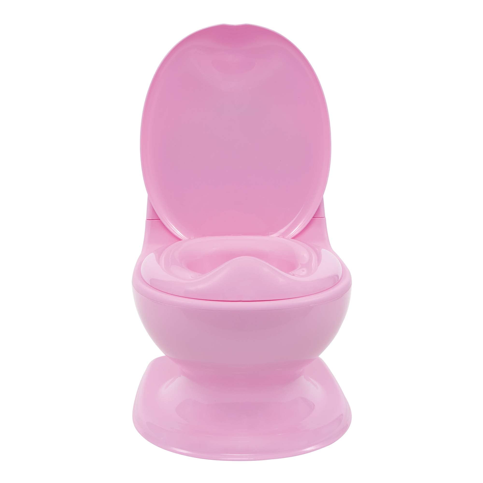 Nuby Dr. Talbot's - My Real Potty - Vasino per bambini con suono di sciacquone - Allenatore di toilette per bambini - con suono reale e batterie incluse - WC Rosa - 18+ mesi