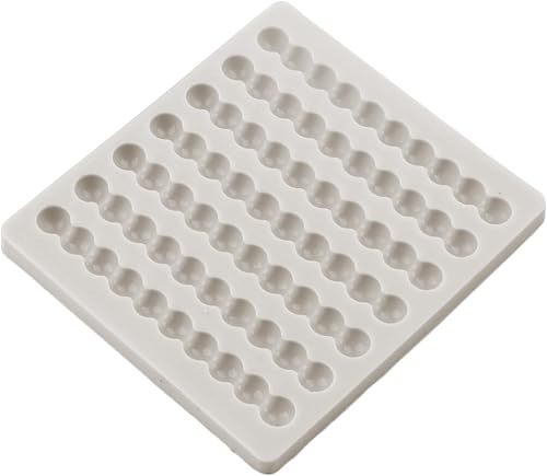 Miniatura 9 de MINFEIDMS Moldes de silicona con bordes de perlas para fondant, moldes redondos de cadena de perlas para decoración de pasteles, decoración de