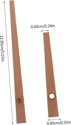 Miniatura 2 de EXCEART Reloj punteros de madera reloj de pared punteros vintage reloj brazo mano cuarzo mecanismo accesorios DIY reloj puntero piezas de repuesto