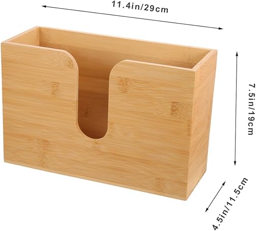 Miniatura 2 de Cabilock Soporte para caja de pañuelos para baño, soporte para toallas de papel montado en la pared, diseño elegante para cocina, sala de estar y