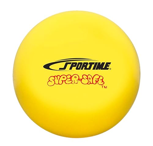 Sportime- pelota de softball super seguro - 4 pulgadas - color amarillo.