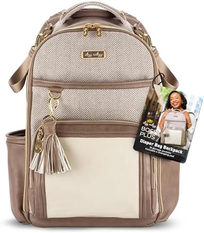 Itzy Ritzy Diaper Bag Backpack – Large Capacity Boss Plus Baby Ba...