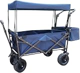  VejiA Carro Carro de Compras doméstico Plegable Carros de Almacenamiento Carro de jardín Carro de Servicio Pesado con toldo Carro de Mano portátil MUL