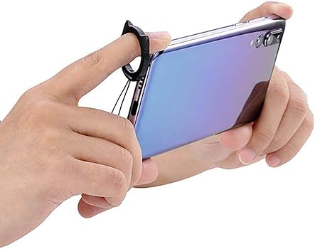 Chivving 携帯電話ホルダーストラップ 多機能クリエイティブリングバックル、携帯電話ホルダーとして使用可能 (ブラック) Amazon | Chivving 携帯電話ホルダーストラップ 多機能クリエイティブ