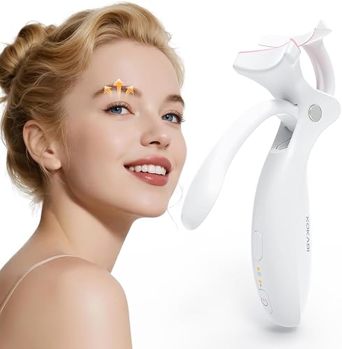 KOKABI Rechargeable Heated Eyelash Curler: Fast 5s Heat up, 24 Hours Long Lastin