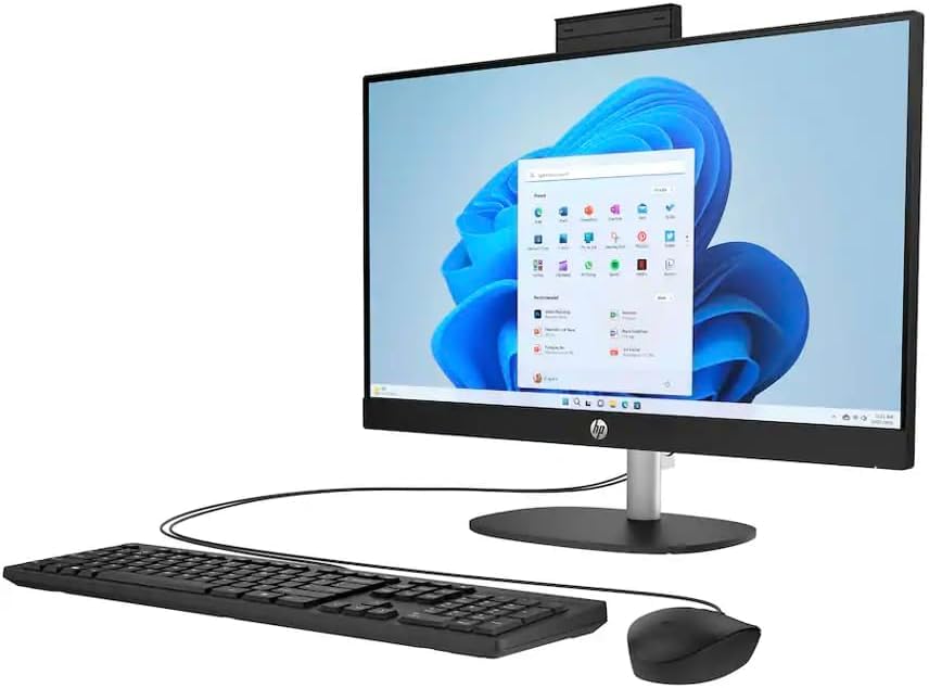Image of HP 23.8 inch All-in-One Desktop PC - 23.8 inch IPS FHD Display - AMD Ryzen 3 7320U - 8GB LPDDR5 Ram - 512GB SSD - AMD Radeon - Windows 11 Home - 24-cr0114
