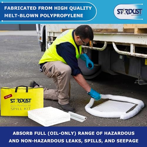STARDUST Super Absorbent Stardust Spill Products 2-Pacote, Kit de Derramamento Somente de Óleo de Re