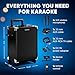MASINGO Karaoke Machine for Adults and Kids, 40W Speaker with 8
