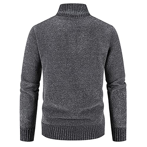 Muscularfit Cardigan Sweaters for Men Long Sleeve Causal Fashion Full Zip Knitted Sweaters Slim Fit Winter Warm Jacket Coat4