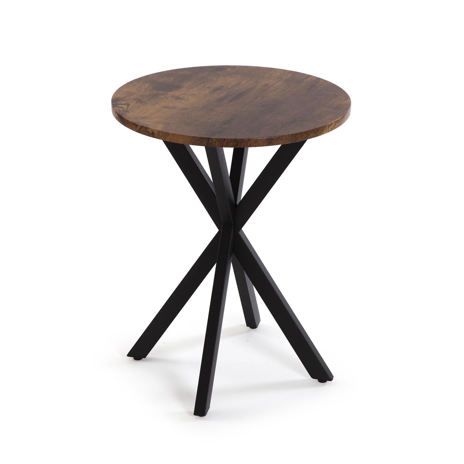 Versa Mesa Auxiliar de Estilo Moderno, Medidas (Al x L x An) 50 x 40 x 40 cm, Color Marrón