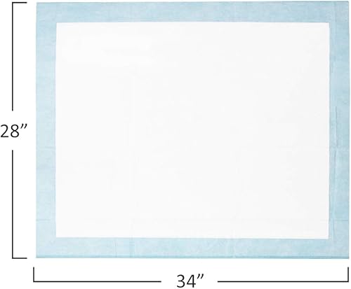 Vista 2 de BV Almohadillas para cachorros XL, 20 unidades de 28 x 34 pulgadas, almohadillas para orina a prueba de fugas para perros con diseño de 6 capas