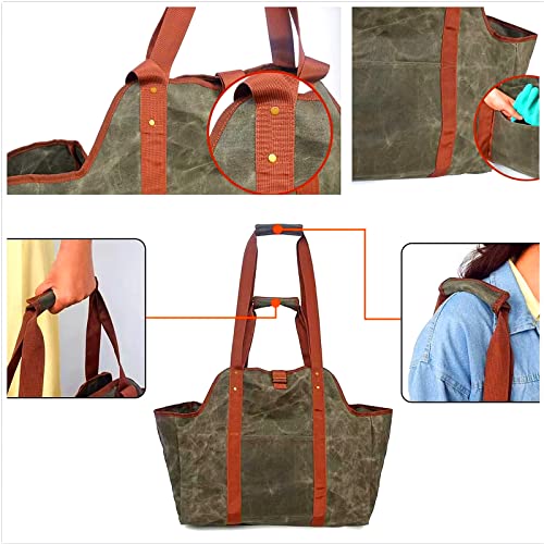 Firewood Carrier Log Carrier Wood Holders Firewood Indoor Fireplace Log Holder Wood Carrier For Firewood Firewood Rack Firewood Tote Leather Wood Carrier For Firewood Firewood Bucket #TOP6