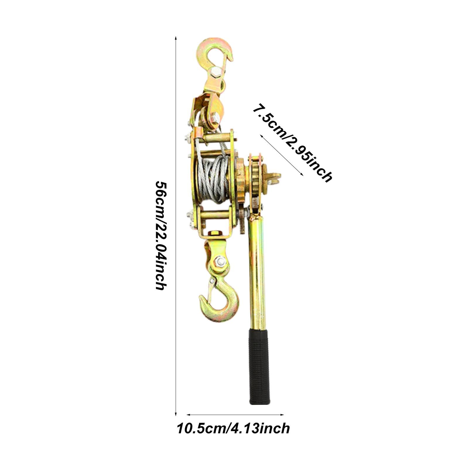 Tensor para alambre de valla | Tensor de alambre de valla | Tensor de cuerda resistente, de polea, polea de elevación con engranajes reforzados, tensor manual de trinquete, tensor de trinquete