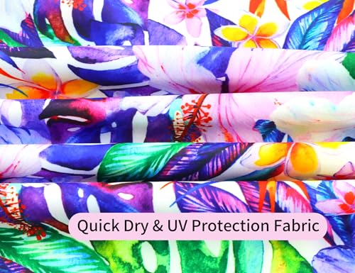 Image of Girls Bathing Suits Colorful Swimsuits with UPF 50 + Sun Protection Sleeveless Toddler Kids One Piece Swimwear